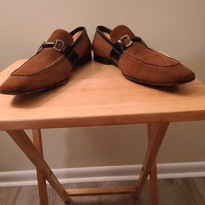 Donald J Pliner Brown Suede Horsebit Loafer 12M